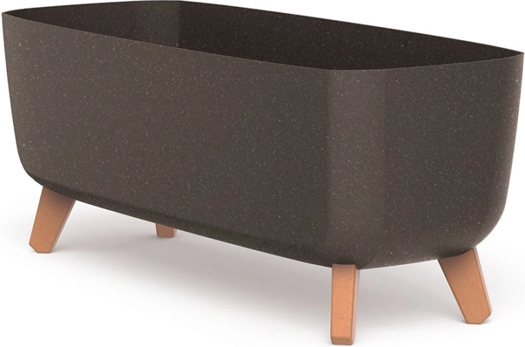 Αυτοποτιζόμενη ζαρντινιέρα με πόδια 58 cm ECO Wood καφέ