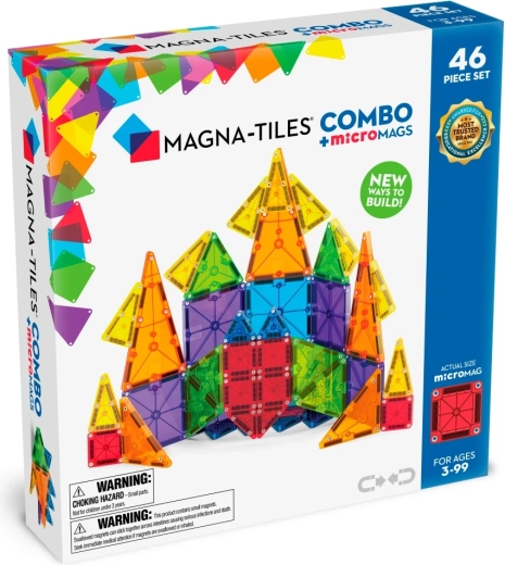 Μαγνητικό κατασκευαστικό σετ Magna-Tiles combo 46 τεμαχίων