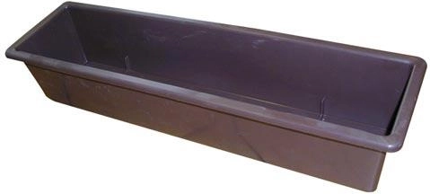 Πλαστική ζαρντινιέρα για λουλούδια 50 cm καφέ