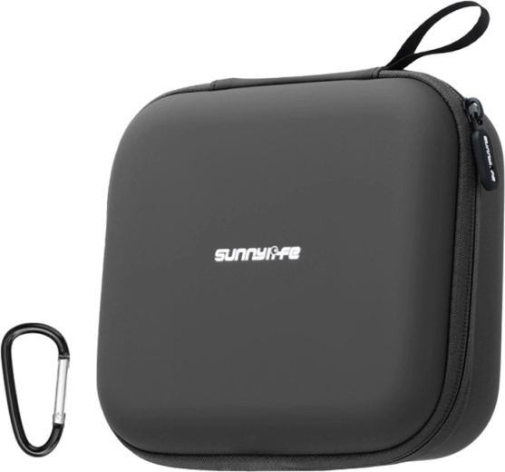 Δερμάτινη θήκη Sunnylife με διχτυωτή τσέπη για DJI Neo 2, μαύρη