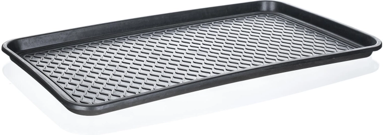 Δίσκος αποστράγγισης για παπούτσια 75 × 38 cm, μαύρο πλαστικό