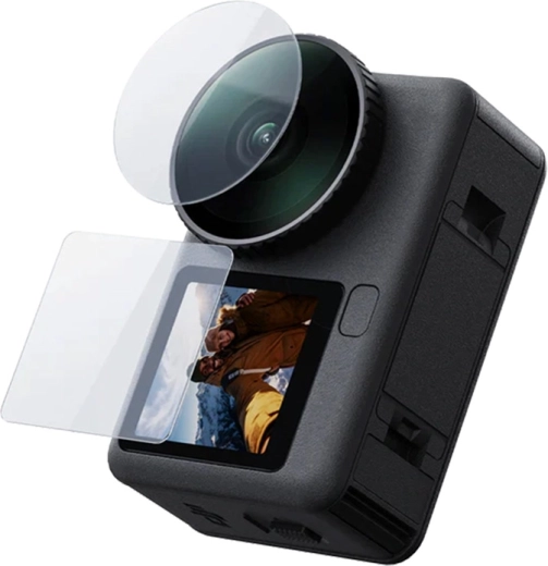 Telesin σετ σκληρυμένων γυαλιών για DJI Osmo Action 6 (φακός και οθόνες)
