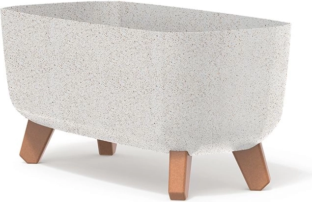 Γλάστρα Gracia Case Eco Wood 39 cm λευκή