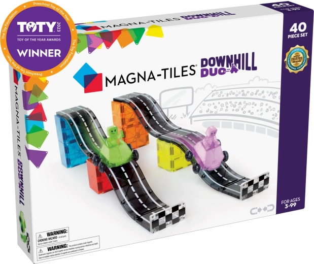 Μαγνητικό σετ κατασκευών MAGNA-TILES Downhill Duo (40 κομμάτια)