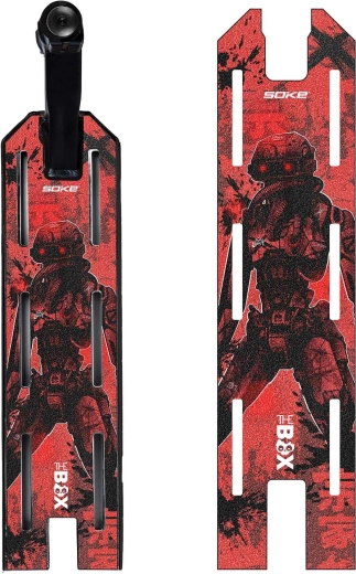 Griptape Soke για freestyle πατίνι Red Cyber 52 × 13 cm