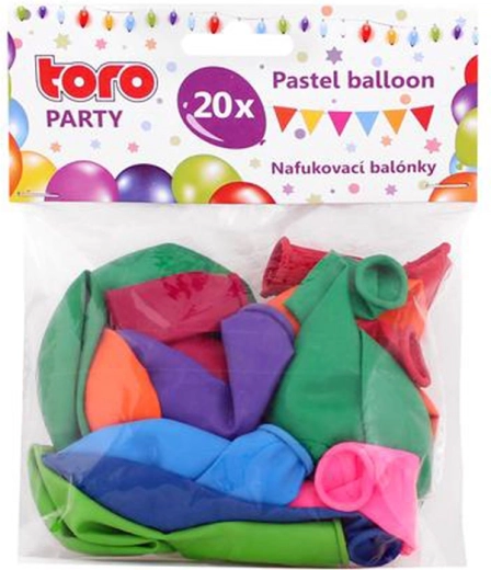 Παστέλ μπαλόνια TORO 23 cm, 20 τεμ.