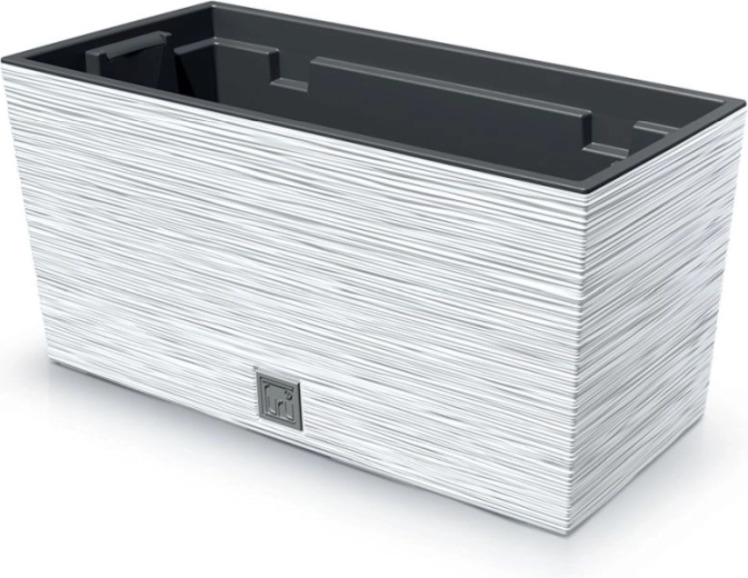 Δοχεία-ζαρντινιέρα με υφή Furu Case 39,5 cm – λευκή