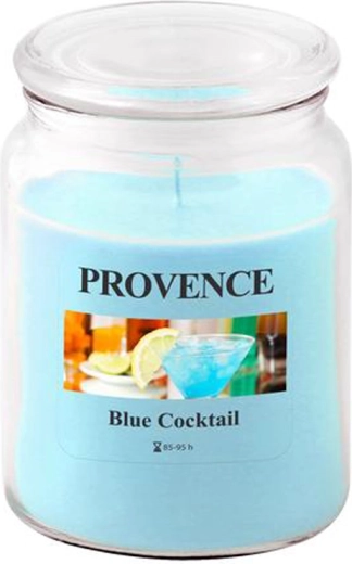 Αρωματικό κερί σε γυάλινο δοχείο PROVENCE Blue Cocktail 95 ώρες