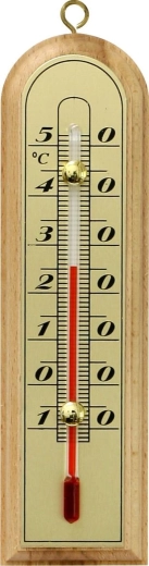 Εσωτερικό θερμόμετρο από ξύλο 43 × 150 mm