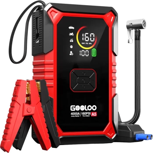 Gooloo A5 εκκινητής 2 σε 1 με κομπρεσέρ και powerbank