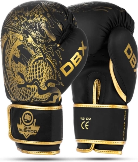 Γάντια μποξ DBX Bushido Gold Dragon – 12oz