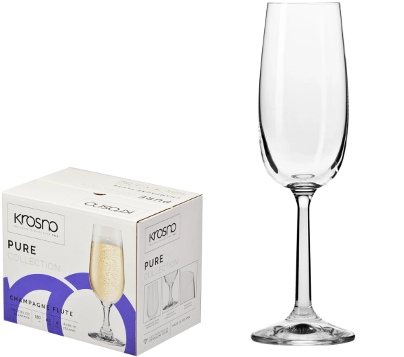 Σετ ποτηριών σαμπάνιας PURE Krosno 170 ml, 6 τεμ.