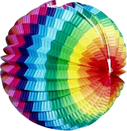 Χάρτινο φαναράκι στρογγυλό 15 εκ.