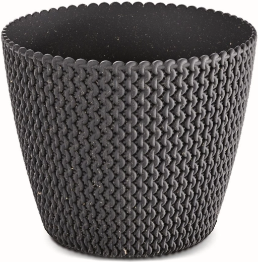 Γλάστρα Splofy Eco Wood 13 cm ανθρακί