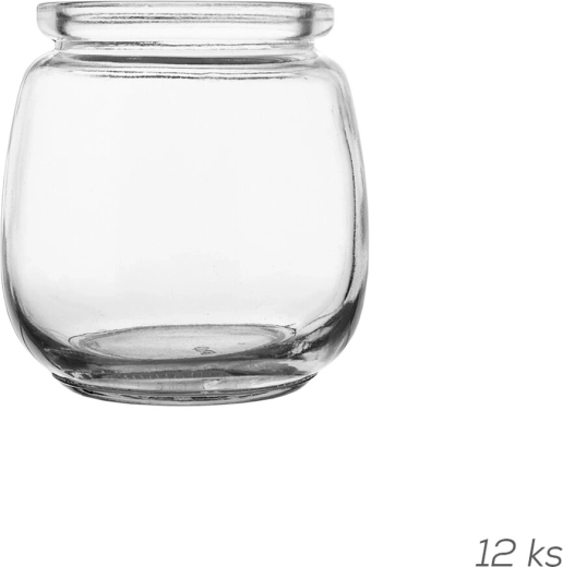 Γυάλινα δοχεία για γιαούρτι 130 ml (12 τεμ.)