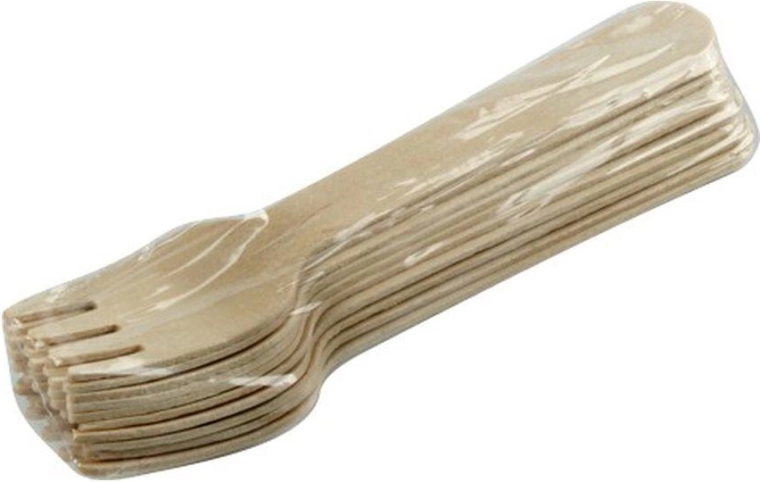 Ξύλινα πιρούνια μίας χρήσης 160 mm (10 τεμ.)