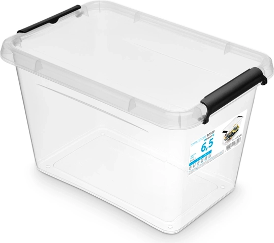 SimpleStore κουτί αποθήκευσης με καπάκι 6,5 l