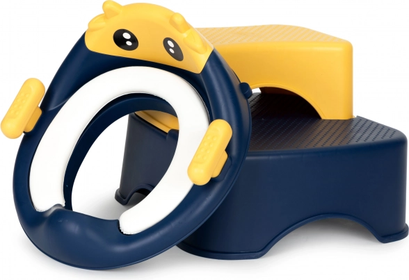 Παιδικό κάθισμα τουαλέτας με χειρολαβές και δίσβαθμο σκαλοπατάκι ECOTOYS