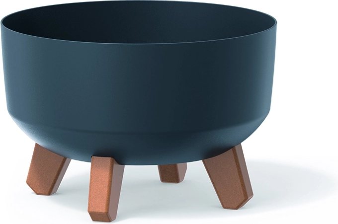 Γλάστρα με πόδια Gracia Low 23,5 cm ανθρακί