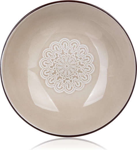 Βαθύ πιάτο Shape 20,4 cm κεραμικό κρεμ με δαντελωτή διακόσμηση