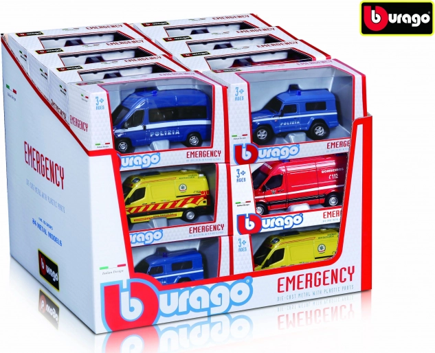 Οχήματα διάσωσης Bburago 1:50 – συλλογή Emergency (assort)