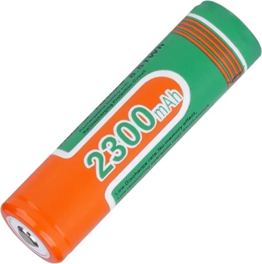 Επαναφορτιζόμενη μπαταρία Superfire Li-Ion 18650 2300 mAh με προστασία PCB