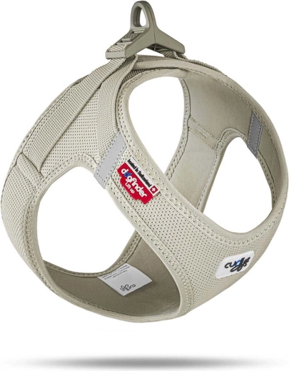 Σαμαράκι Curli Air-Mesh Light Tan XS για μικρούς σκύλους (3–5 kg)