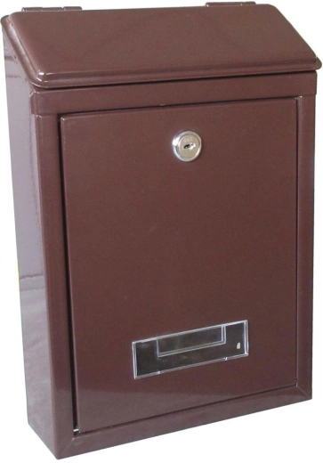 Καφέ γραμματοκιβώτιο 210 × 300 × 60 mm από γαλβανισμένο χάλυβα
