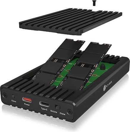 Διπλό περίβλημα M.2 NVMe για 2230/2242/2260/2280