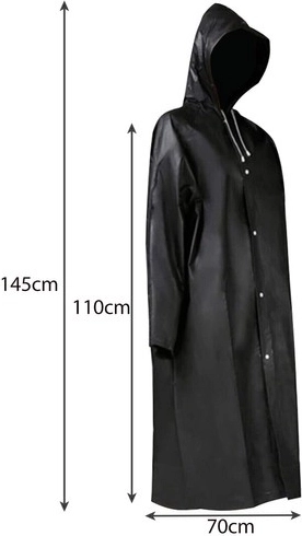 Μεγάλο μήκος και κουκούλα με ρύθμιση