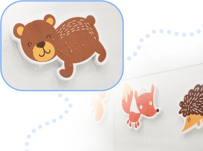 Ελαφρύς αφρός που κολλά σε βρεγμένη επιφάνεια