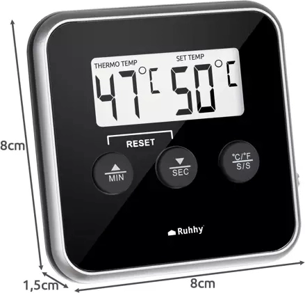 Ευανάγνωστη οθόνη LCD και εναλλαγή °C/°F