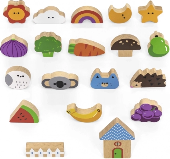 Ποιοτικά ξύλινα κομμάτια και κάρτες