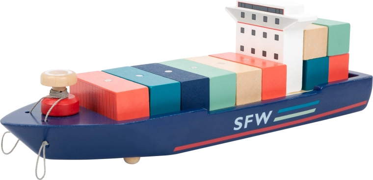 Πλοίο μεταφοράς κοντέινερ με ρυμουλκά