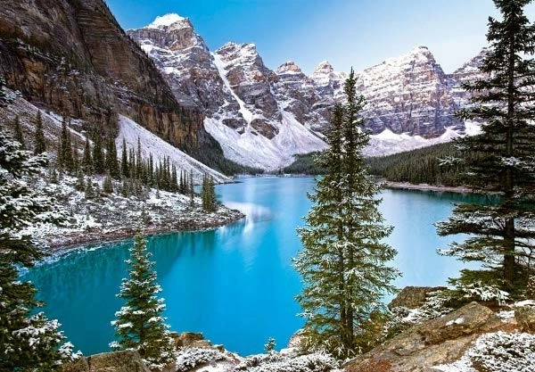 Θέμα καναδικής λίμνης στα Rocky Mountains