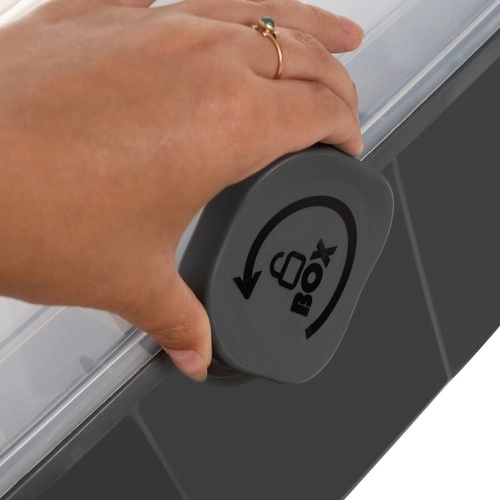 Ασφαλές κλείδωμα καπακιού και στιβαρή κλειδαριά