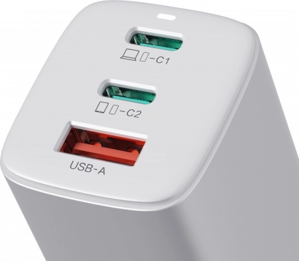 3 θύρες: 2× USB‑C + 1× USB‑A