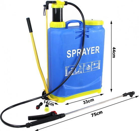 Μεγάλο δοχείο 16 l και άνετη μεταφορά