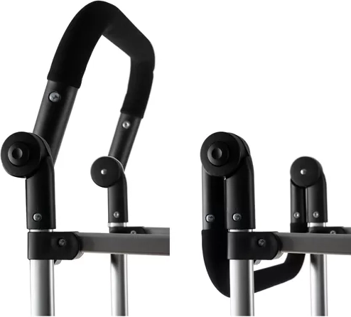 Πτυσσόμενο πλαίσιο και ρυθμιζόμενο καθ’ ύψος χερούλι