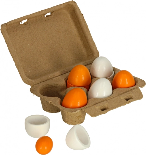 Ξύλινα αυγά με αποσπώμενους κρόκους