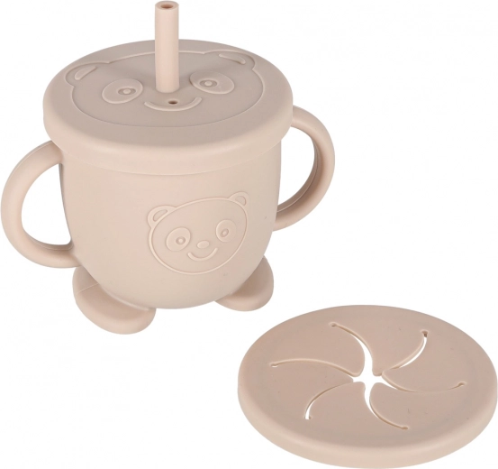 Ποτηράκι 2 σε 1: με καλαμάκι και για σνακ