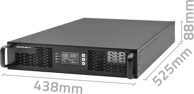 Ευανάγνωστο πάνελ LCD και σχεδίαση για rack