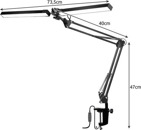 Ρυθμιζόμενη κατασκευή με διπλό φωτισμό