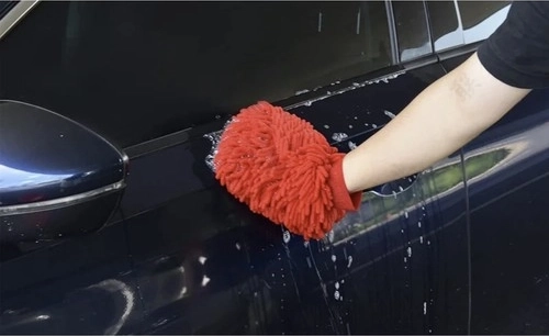 Γάντι πλυσίματος και μικροΐνες για γυαλιστερό φινίρισμα