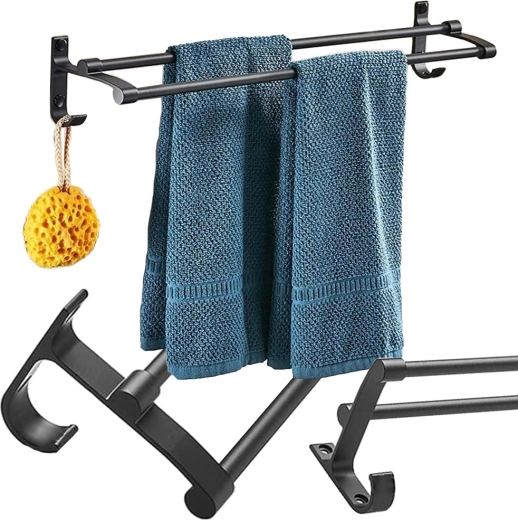 Δύο ράβδοι για περισσότερες πετσέτες και γρήγορο στέγνωμα