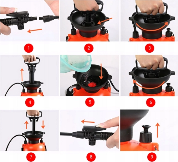 Γρήγορη πίεση και ομαλός ψεκασμός