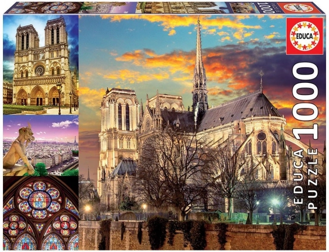 Λεπτομερής απεικόνιση της Notre Dame