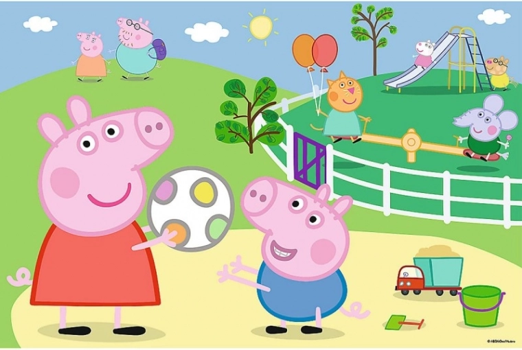 αγαπημένο θέμα PEPPA PIG στην παιδική χαρά