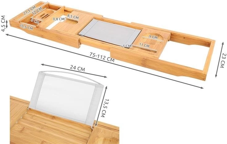 Ρυθμιζόμενο μήκος για τις περισσότερες μπανιέρες