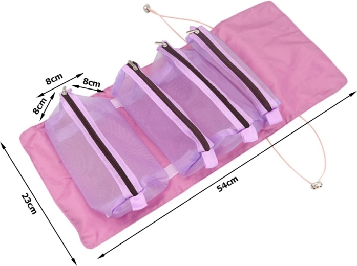 Τέσσερις αποσπώμενες τσέπες με φερμουάρ